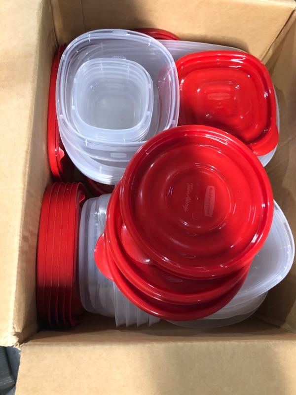 Photo 2 of (READ FULL POST) Generic red Food Storage Containers with Lids