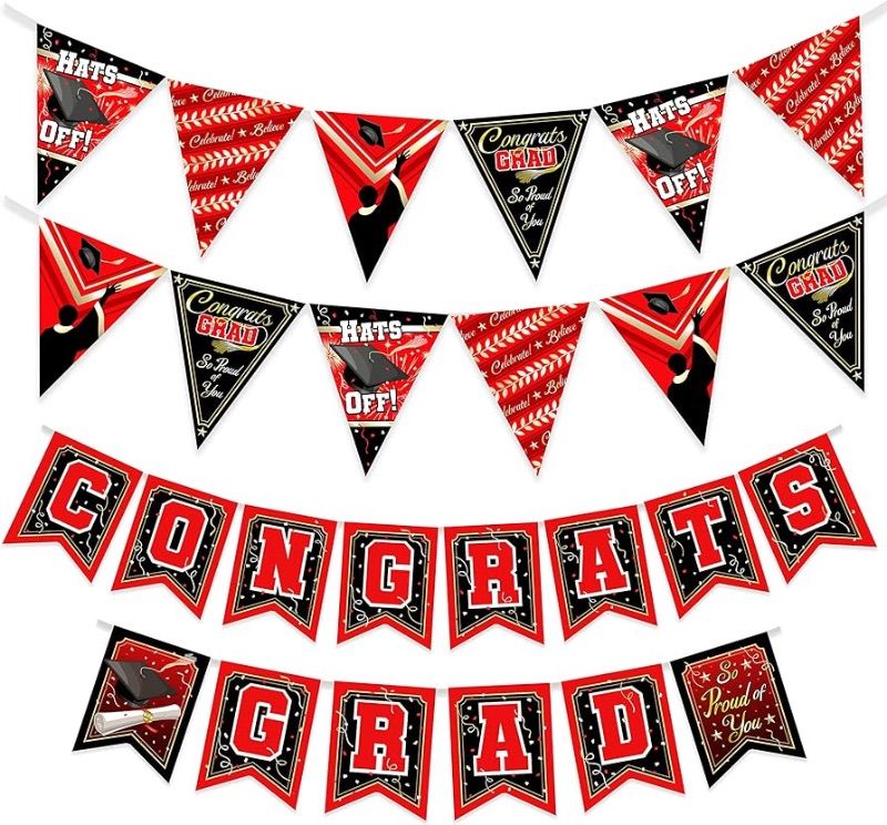 Photo 1 of **NON-REFUNDABLE BUNDLE PACKS OF 2 **
Treasures Gifted Red Graduation Banner 2024