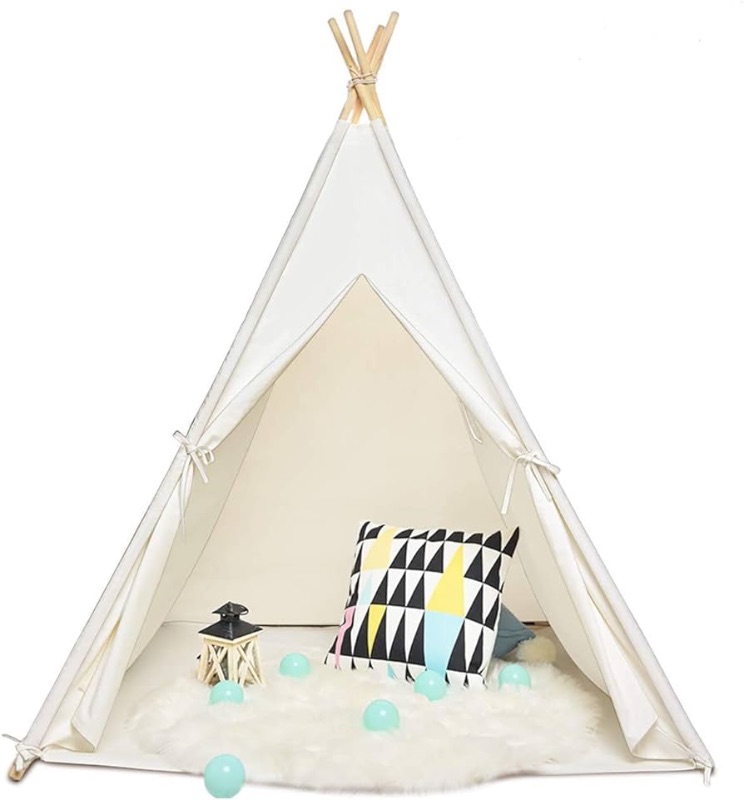 Photo 1 of  Teepee Tent for Kids WHITE 