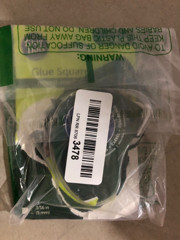Photo 2 of Glue Dots, Glue Squares Dot N' Go Dispenser, Double-Sided, 3/16", 450 Dots, Removable, DIY Craft Glue Tape, Sticky Adhesive Glue Points, Liquid Glue Alternative, Clear Removable Glue Squares Dispenser