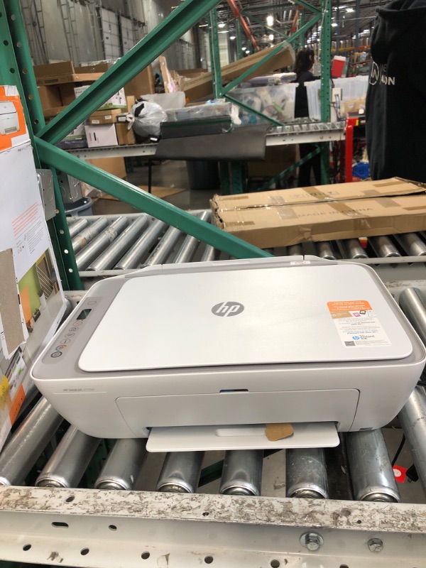 Photo 2 of HP DeskJet 2755e Wireless Color All-in-One Printer (26K67A), white