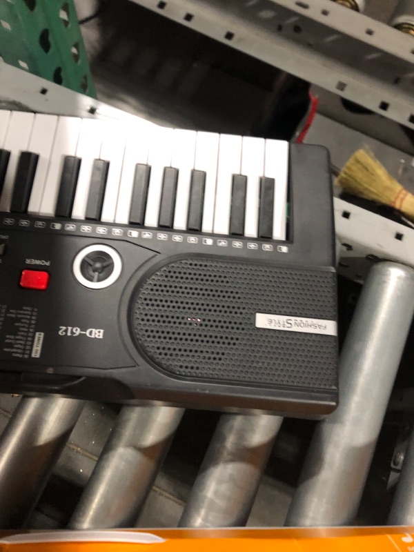 Photo 2 of 61 keys piano keyboard, Electronic Digital Piano with Built-In Speaker Microphone, Sheet Stand and Power Supply