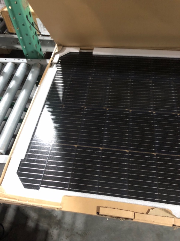 Photo 2 of (READ FULL POST) Renogy 220 Watt Bifacial Solar Panel 12 Volt Monocrystalline High Efficiency Solar Module for RV Off Grid Solar Power System 220W Bifacial Panel