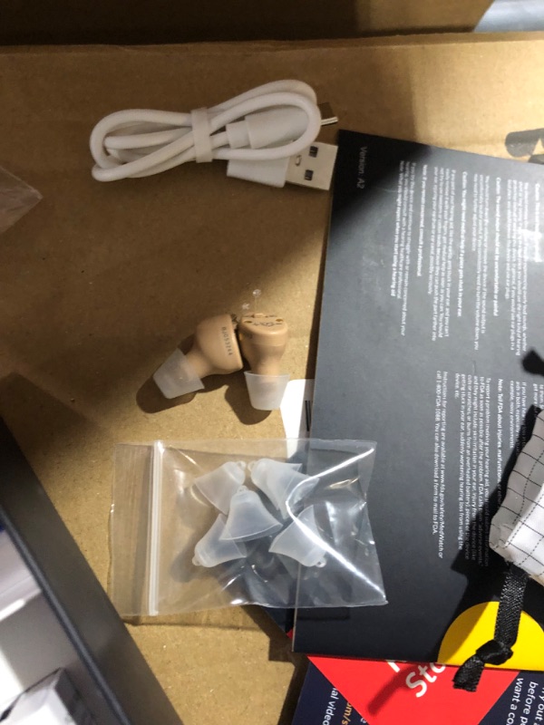 Photo 1 of Audien ATOM PRO 2 Wireless Rechargeable OTC Hearing Aid, Premium Comfort Design and Nearly Invisible