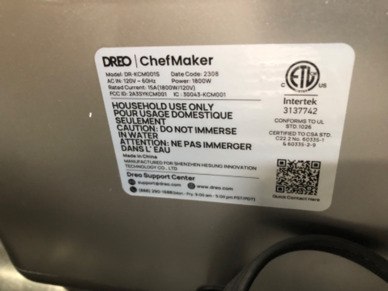 Photo 6 of (READ FULL POST) Dreo ChefMaker Combi Fryer, Cook like a pro with just the press of a button, Smart Air Fryer Cooker with Cook probe, Water Atomizer, 3 professional cooking modes, 6 QT
