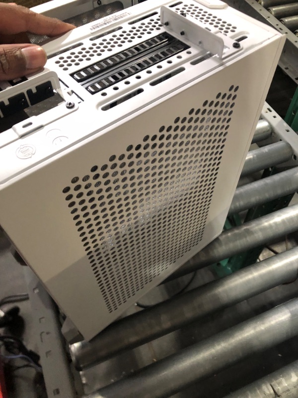 Photo 7 of Cooler Master NR200P White SFF Small Form Factor Mini-ITX Case, Tempered Glass or Vented Panel, Vertical Mounting GPU, PCI Riser Cable, Triple-Slot GPU, Tool-Free (MCB-NR200P-WGNN-S00) White NR200P