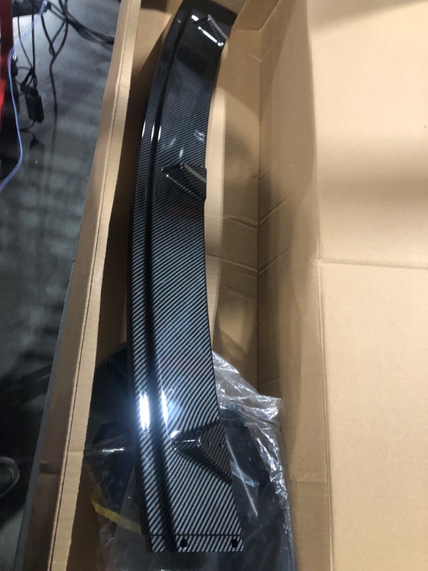 Photo 2 of ***USED - NO HARDWARE INCLUDED***
DOLKSN 2024 New Tesla Model 3 Front Bumper Lip Front Spoiler Wing for 2017-2024 Tesla Model 3 Accessories