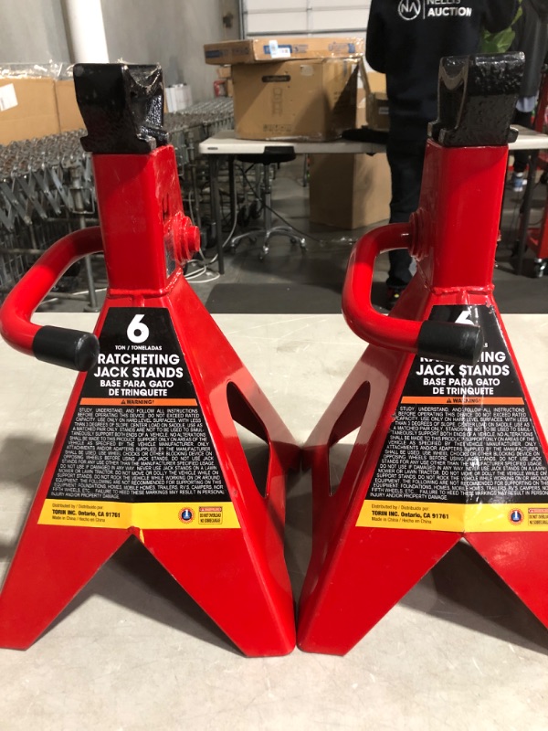 Photo 2 of * please see ALL photos *
TCE 6 Ton (12,000 LBs) Capacity Double Locking Steel Jack Stands, 2 Pack