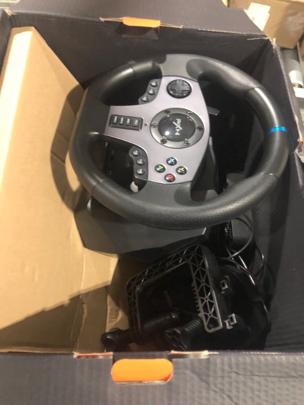 Photo 3 of PXN V9 Gaming Racing Wheel with Pedals and Shifter, Steering Wheel for PC, Xbox One, Xbox Series X/S, PS4, PS3 and Nintendo Switch