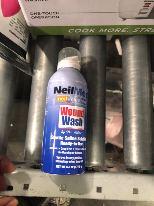 Photo 1 of ***NONREFUNDABLE*** NeilMed Cleanse Sterile Saline Wound Wash, 6 Ounce (2-pack)
