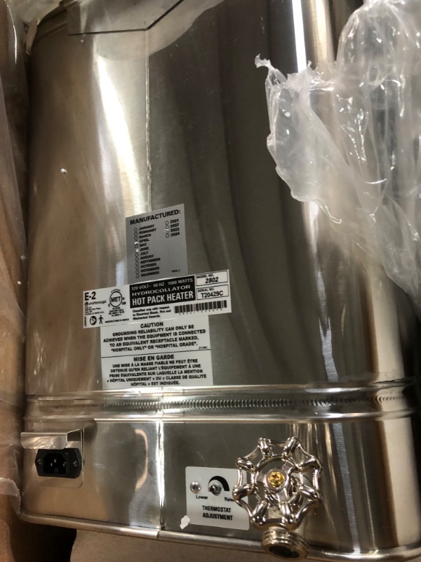 Photo 1 of Chattanooga Hydrocollator E-2 Stationary Heating Unit with 6 Original Moist Heat Therapy HotPacs