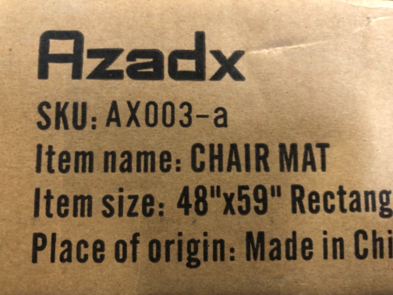 Photo 1 of Azadx Large Chair Mat for Hardwood Floor 48 x 59''