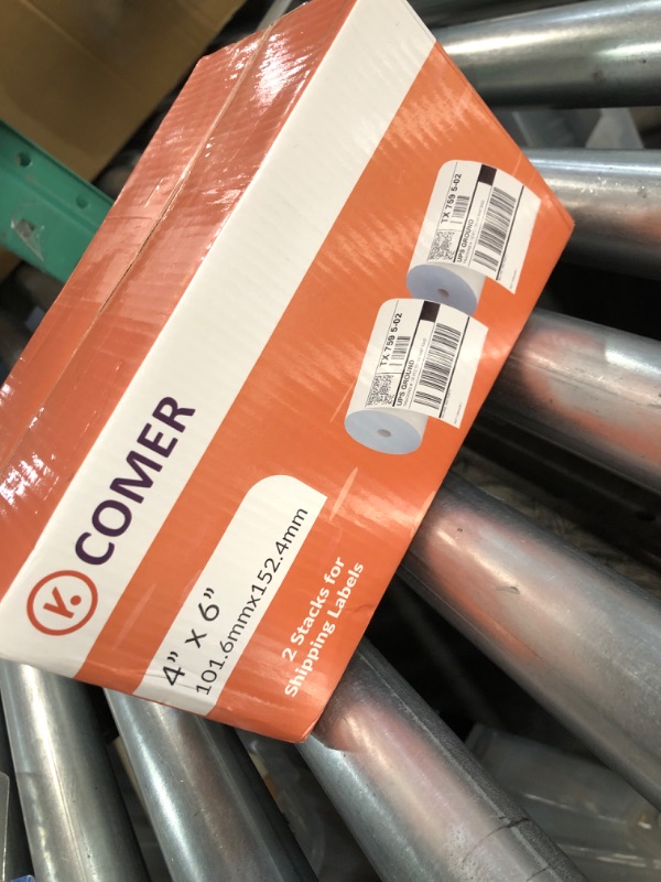 Photo 1 of K Comer 4x6 Thermal Shipping Labels (2 Rolls, 700 Printer Labels) Stickers Printable,Waterproof,Self Adhesive,Mailing Address Labels for Packages Compatible with K Comer MUNBYN, Rollo, Zebra