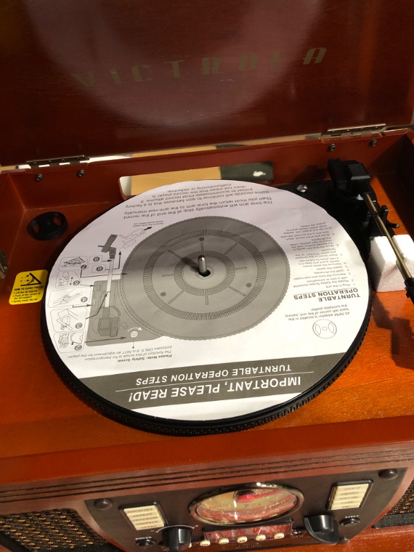 Photo 5 of * used * see all images * stand not included 
Victrola Navigator 8-in-1 Classic Bluetooth Record Player 