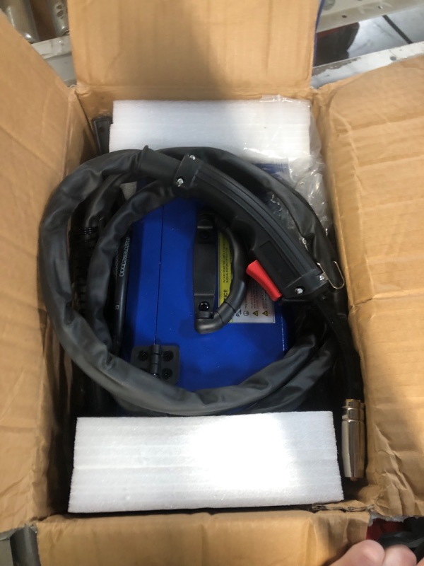 Photo 1 of RILAND 130A MIG Welder, 3-in-1 Flux Core Welder, MIG/Lift TIG/Stick Welding Machine 110v with Synergic Control, IGBT Inverter Portable Gasless Welder Equipment with Welding Gun and 1lb Welding Wire 3-in-1 MIG130T
