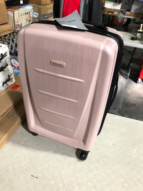 Photo 3 of ***USED - DAMAGED - SEE PICTURES***
Samsonite Winfield 2 Hardside Luggage with Spinner Wheels, Artic Pink, Checked-Medium 24-Inch