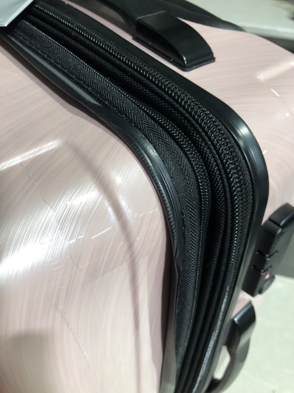 Photo 2 of ***USED - DAMAGED - SEE PICTURES***
Samsonite Winfield 2 Hardside Luggage with Spinner Wheels, Artic Pink, Checked-Medium 24-Inch