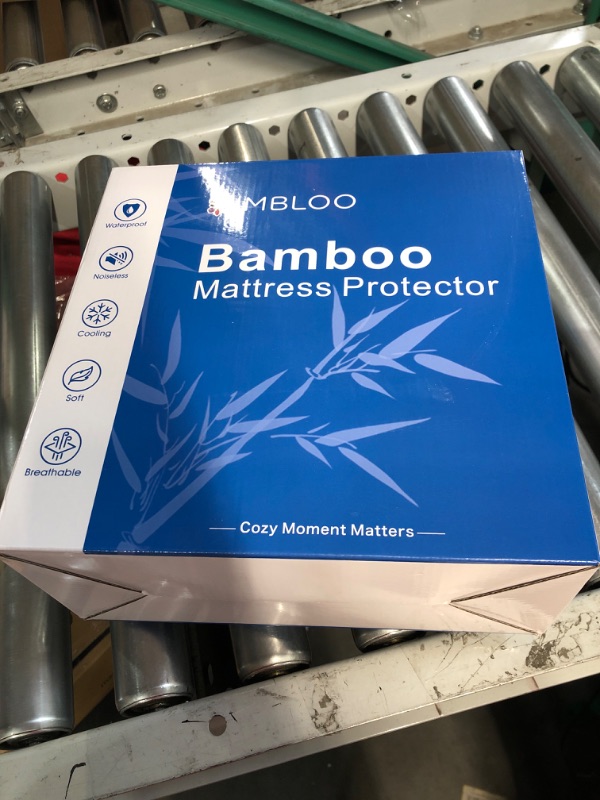 Photo 2 of 100% Waterproof King Size Mattress Cover Protector, Breathable Bamboo 3D Air Fabric, Water Proof Mattress Pad Cover, Soft Noiseless Vinyl Free Machine Washable, 8''-21'' Deep Pocket Bamboo King(78" x 80")