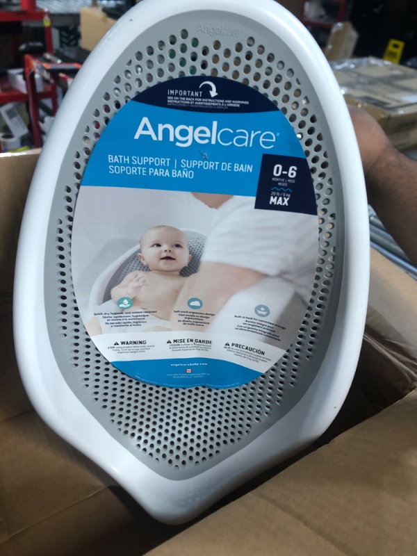 Photo 2 of Angelcare Baby Bath Support (Grey) | Ideal for Babies Less than 6 Months Old Grey 