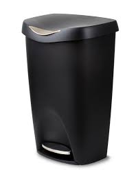 Photo 1 of **damaged**MOXIE 13- Gallons Black Plastic Touchless Kitchen Trash Can with Lid Indoor