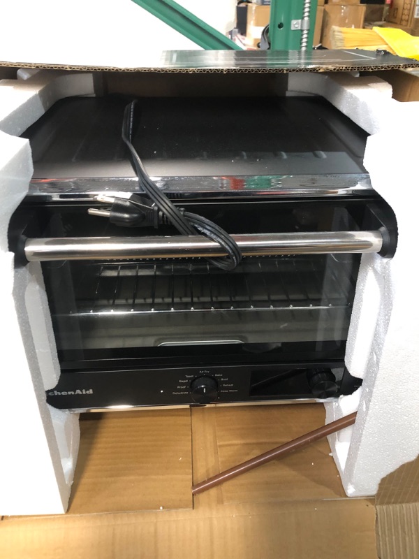 Photo 2 of **PARTS ONLY DOES NOT FUNCTION**
KitchenAid 6-Slice Black Convection Toaster Oven (1800-Watt)