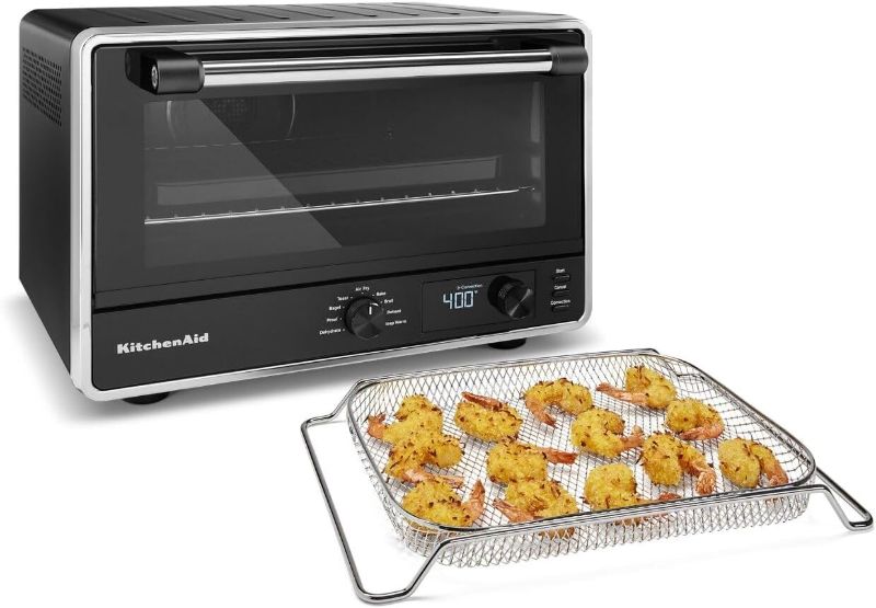 Photo 1 of **PARTS ONLY DOES NOT FUNCTION**
KitchenAid 6-Slice Black Convection Toaster Oven (1800-Watt)