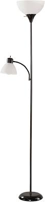 Photo 1 of **missing small shade**Style Selections 71-in Black Shaded Floor Lamp