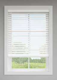 Photo 1 of **no hardware**LEVOLOR Trim+Go 2.5-in Slat Width 72-in x 64-in Cordless White Faux Wood Room Darkening Horizontal Blinds