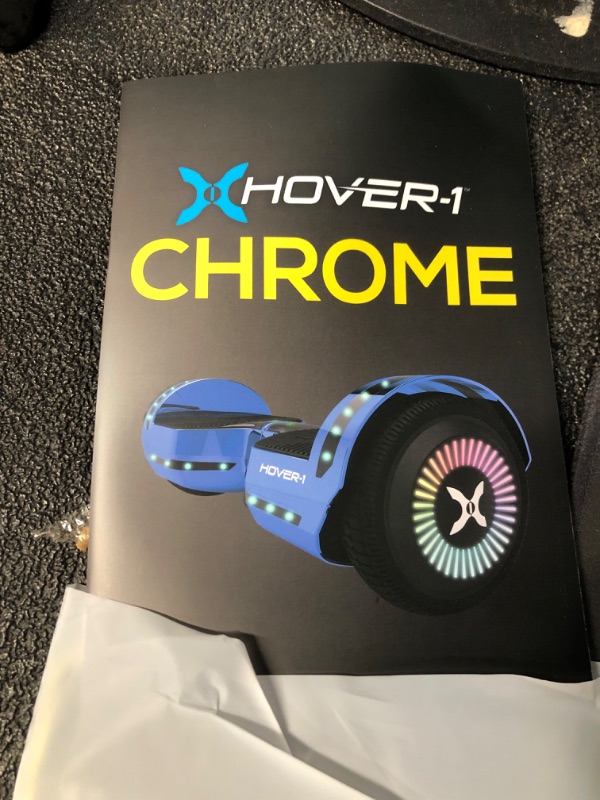 Photo 3 of (READ FULL POST) Hover-1 Chrome Electric Hoverboard | 6MPH Top Speed, 6 Mile Range, 4.5HR Full-Charge, Built-In Bluetooth Speaker, Rider Modes: Beginner to Expert Gun Metal