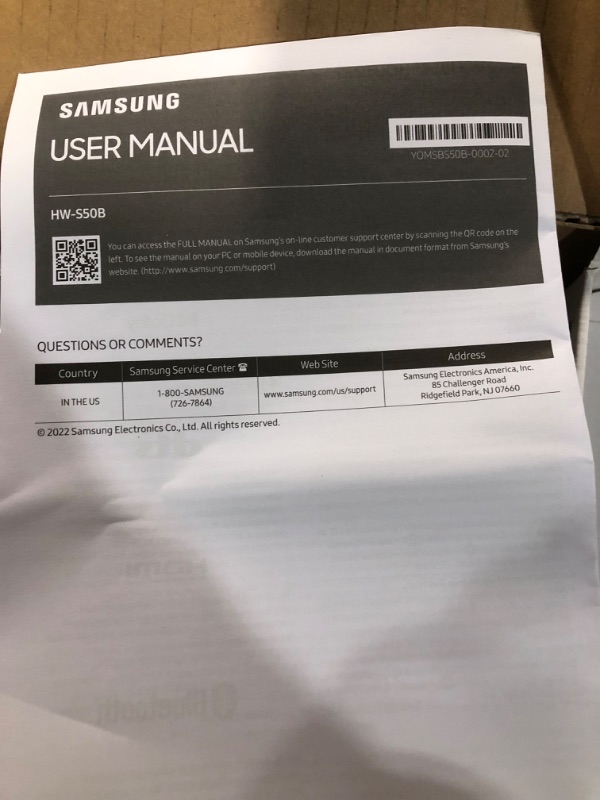 Photo 3 of SAMSUNG HW-S50B/ZA 3.0ch All-in-One Soundbar w/Dolby 5.1, DTS Virtual:X, Q Symphony, Built in Center Speaker, Adaptive Sound Lite, Bluetooth Multi Connection, 2022 Black HW-S50B Soundbar