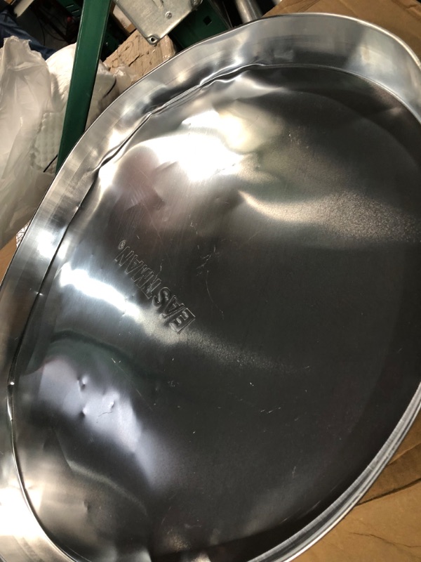 Photo 2 of ***Damaged**Eastman 60087 Water Heater Pan, 28" ID x 30" OD, Aluminum, Silver 28" x 30"