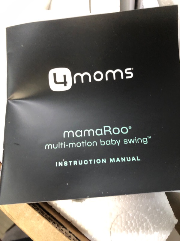 Photo 4 of 4moms MamaRoo Multi-Motion Baby Swing, Bluetooth Baby Swing with 5 Unique Motions, Grey