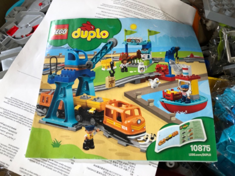 Photo 4 of **MISSING PARTS**
LEGO DUPLO Town Cargo Train 10875 Building Toy Set for Preschool Kids, Toddler Boys and Girls Ages 2-5 (105 Pieces)