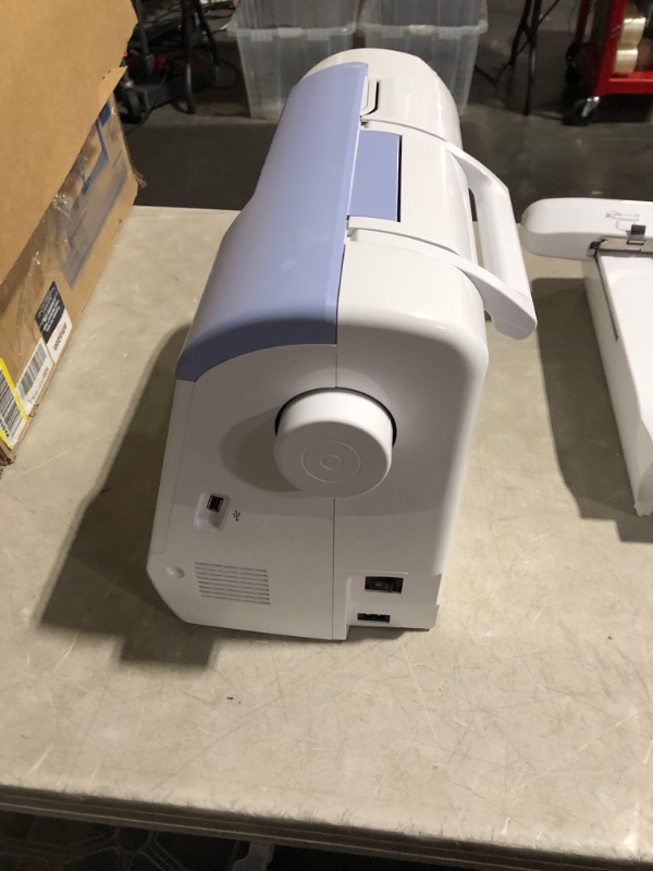 Photo 1 of **no power cord**Brother PE800 Embroidery Machine, 138 Built-in Designs, 5" x 7" Hoop Area, Large 3.2" LCD Touchscreen, USB Port, 11 Font Styles