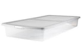 Photo 1 of **damaged***Project Source X-large 17.5-Gallons (70-Quart) Clear Underbed Tote with Standard Snap Lid