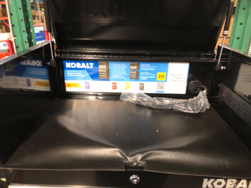 Photo 1 of **damaged**Kobalt 26-in W x 22-in H 4-Drawer Steel Tool Chest (Black)
