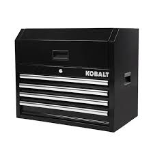 Photo 1 of **damaged**Kobalt 26-in W x 22-in H 4-Drawer Steel Tool Chest (Black)
