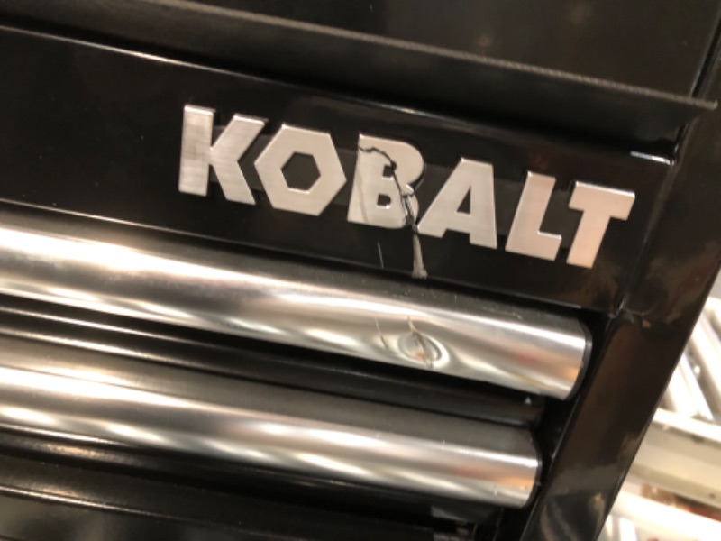 Photo 1 of **damaged**Kobalt 26-in W x 22-in H 4-Drawer Steel Tool Chest (Black)
