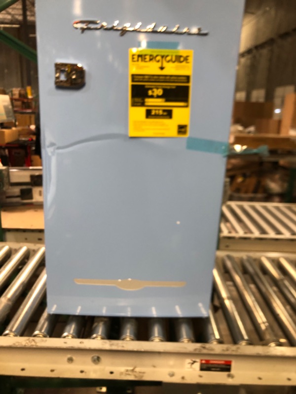 Photo 6 of ***Damaged*** Frigidaire 3.2 Cu Ft Retro Mini Fridge With Side Bottle Opener EFR376, Blue