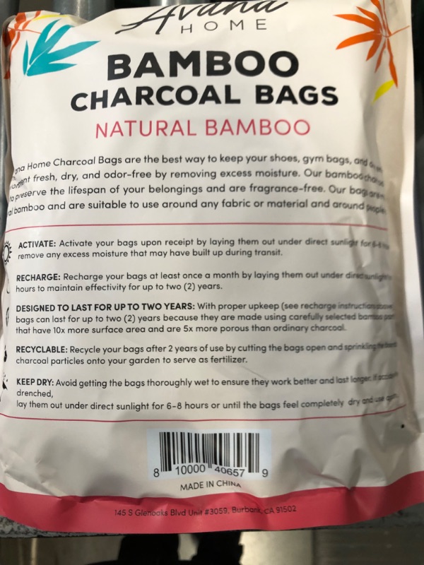 Photo 4 of (16 Pack) Bamboo Charcoal Air Purifying Bag - Charcoal Bags Odor Absorber,