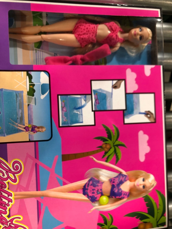 Photo 2 of Beach Doll Glam Pool Playset with Slide, Toys for Pool, Bath or Lake, Bath Toys for Girls, Water Toys Gifts for 3 to 7 Year Olds