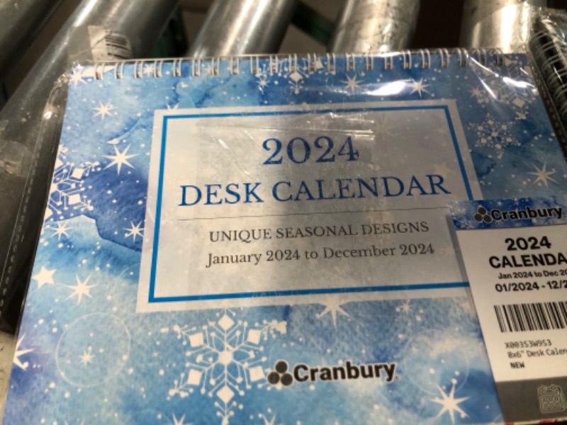 Photo 4 of CRANBURY Small Desk Calendar 2024 - (Seasons) 8x6 Standing Desk Calendar, Colorful Popup Desktop Calendar, Stand Up Easel Desk Calendar, Small Monthly Flip 2024 Calendar for Desk Top, plus Stickers Seasons 2024 2 pack