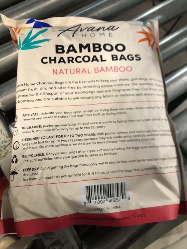 Photo 3 of (16 Pack) Bamboo Charcoal Air Purifying Bag - Charcoal Bags Odor Absorber, for Car, Home & Shoes - Activated Charcoal , Fragrance-Free Odor Eliminator (8x75g, 8x50g)