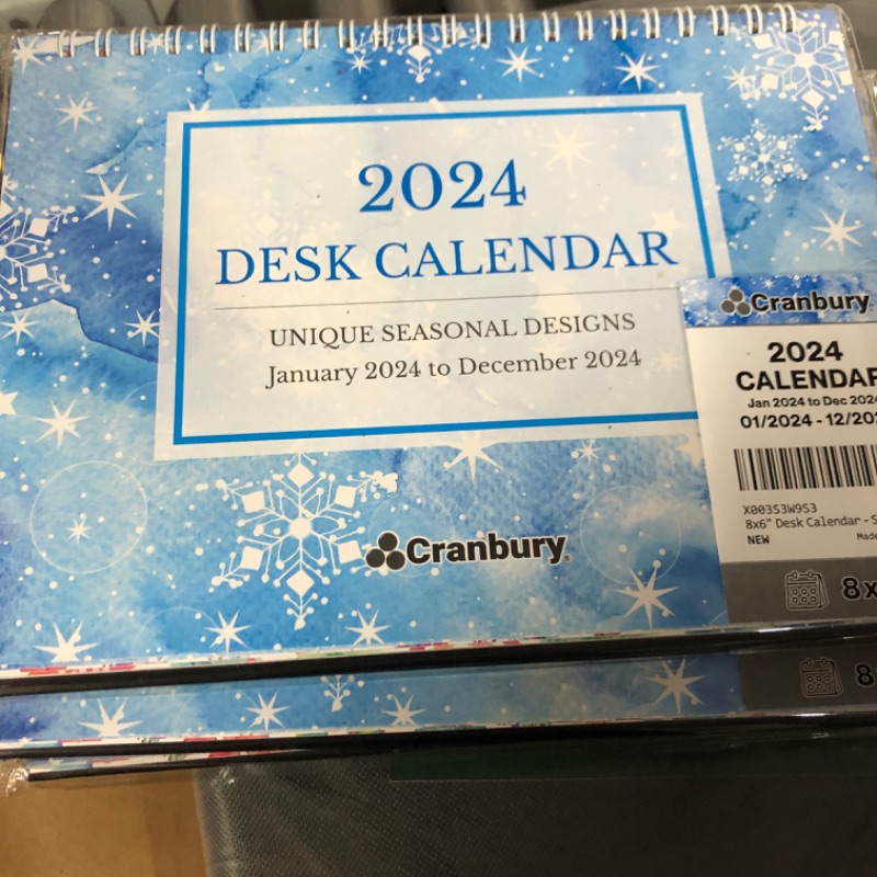 Photo 5 of CRANBURY Small Desk Calendar 2024 - (Seasons) 8x6 Standing Desk Calendar, Colorful Popup Desktop Calendar, Stand Up Easel Desk Calendar, Small Monthly Flip 2024 Calendar for Desk Top, plus Stickers Seasons 2024 2 pack