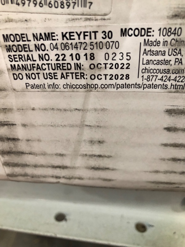 Photo 1 of Chicco KeyFit 30 Infant Car Seat, Orion
