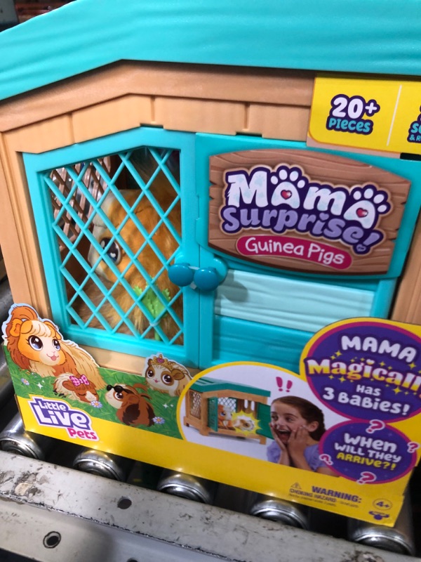 Photo 4 of Little Live Pets - Mama Surprise | Soft, Interactive Guinea Pig and her Hutch, and her 3 Babies. 20+ Sounds & Reactions. for Kids Ages 4+, Multicolor, 7.8 x 11.93 x 11.38 inches