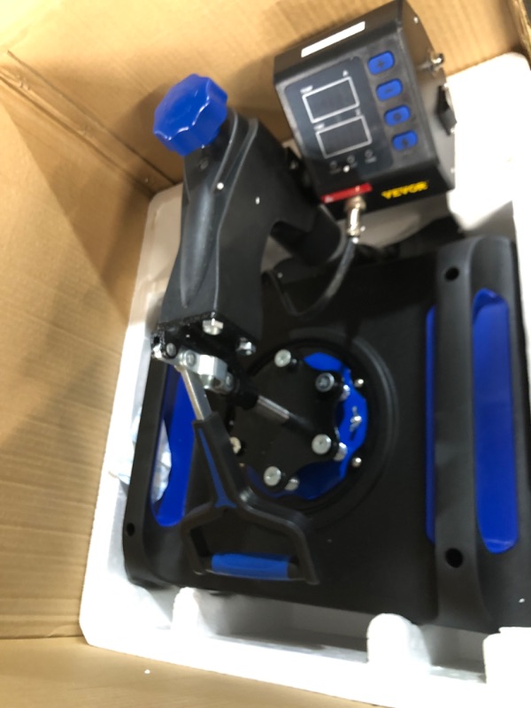 Photo 5 of Heat Press Machine for T-Shirts - 8 in 1 Heat Press Sublimation Machine with 360° Rotation/Dual-Tube Heating, 12 x 15 Swing Away Heat Press for DIY T-Shirts/Cap/Mugs/Heat Transfer Projects,Blue 8 in 1 Blue - 12 x 15