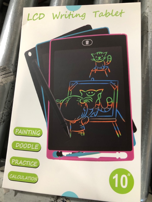 Photo 1 of LCD Writing Tablet for Kids, 10 Inch Colorful Doodle Board Drawing Tablet, Electronic Erasable Drawing Pads, Toddler Educational Toys Birthday Gifts for 3 4 5 6 7 8 Year Old Girls Boys (Blue)