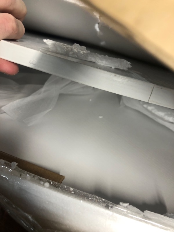 Photo 1 of BEWISHOME Round Coffee Table, 2-Tier Coffee Table with Storage, Modern Coffee Table with White Tabletop and Gold Metal Frame, Wood Coffee Table for Living Room KLZ11M