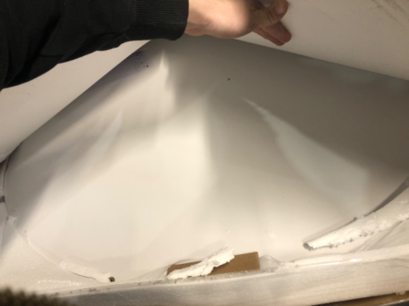 Photo 1 of BEWISHOME Round Coffee Table, 2-Tier Coffee Table with Storage, Modern Coffee Table with White Tabletop and Gold Metal Frame, Wood Coffee Table for Living Room KLZ11M